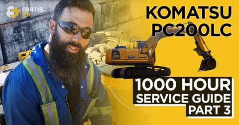 1,000 Hour Service Interval Guide for a Komatsu PC200LC Excavator – Part 3