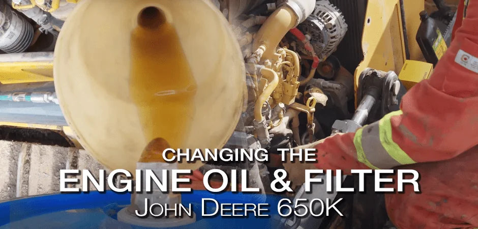 How to Change the Engine Oil & Filter on a John Deere 650K LGP in Under 10 Minutes!