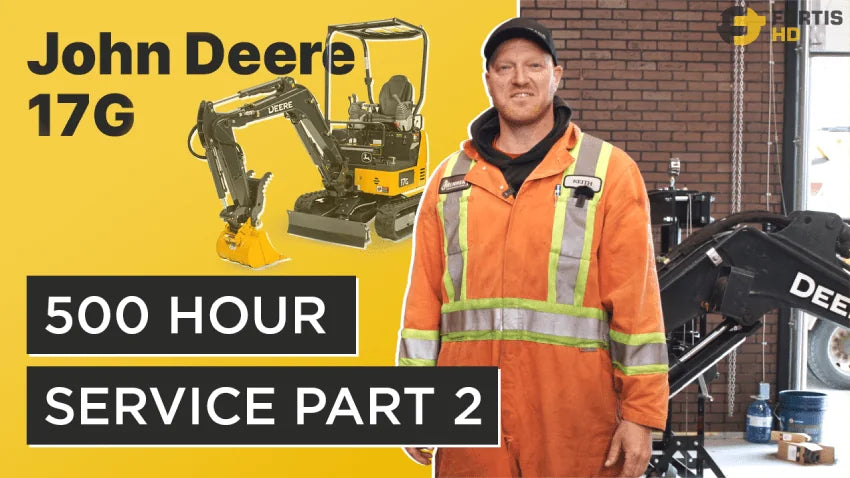 500 Hour Service Interval Guide for a John Deere 17G Excavator – Part 2