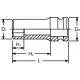Ko-ken 1" Drive 6-point Standard Walled Deep Impact Sockets