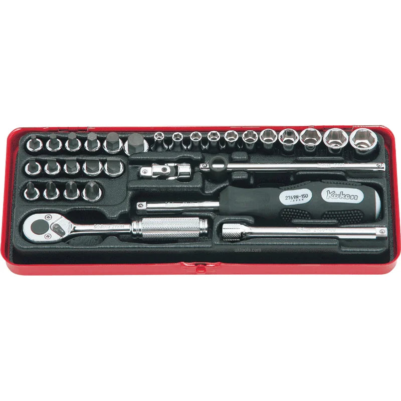 Ko-ken 1/4" Drive Socket Set (31 pieces)