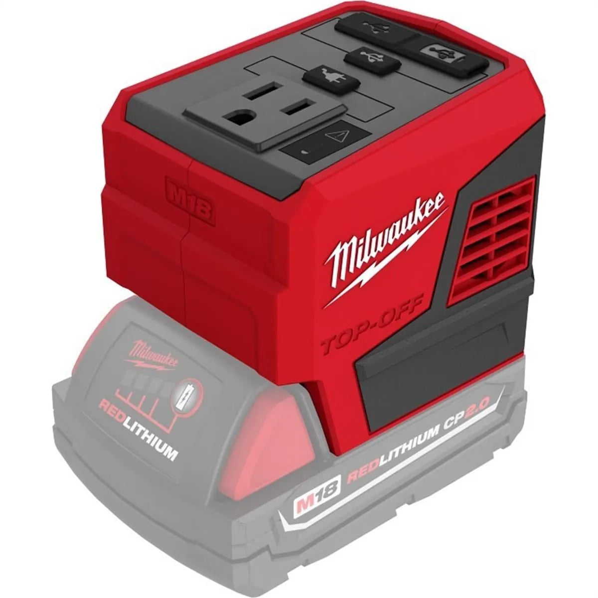 M18™ 175W Battery Inverter — Faster Simultaneous Power, Anywhere