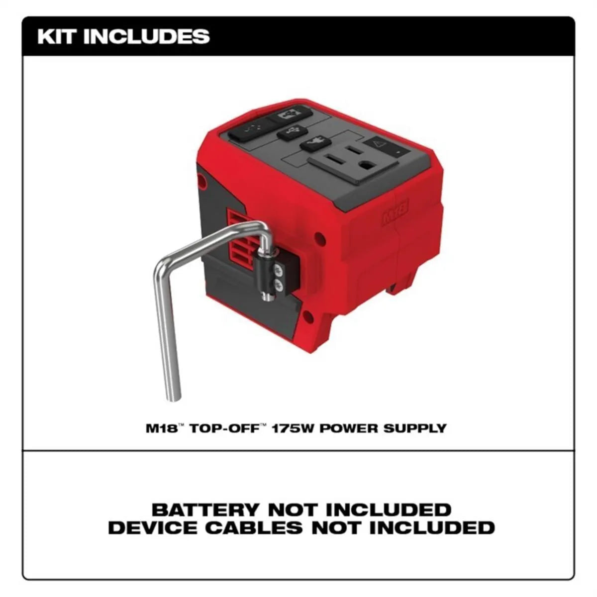 Milwaukee M18™ TOP-OFF™ 175W Power Supply / Compact Inverter — Tool-Only