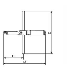 Ko-ken 1/2" Drive Spinning Cross Wrench