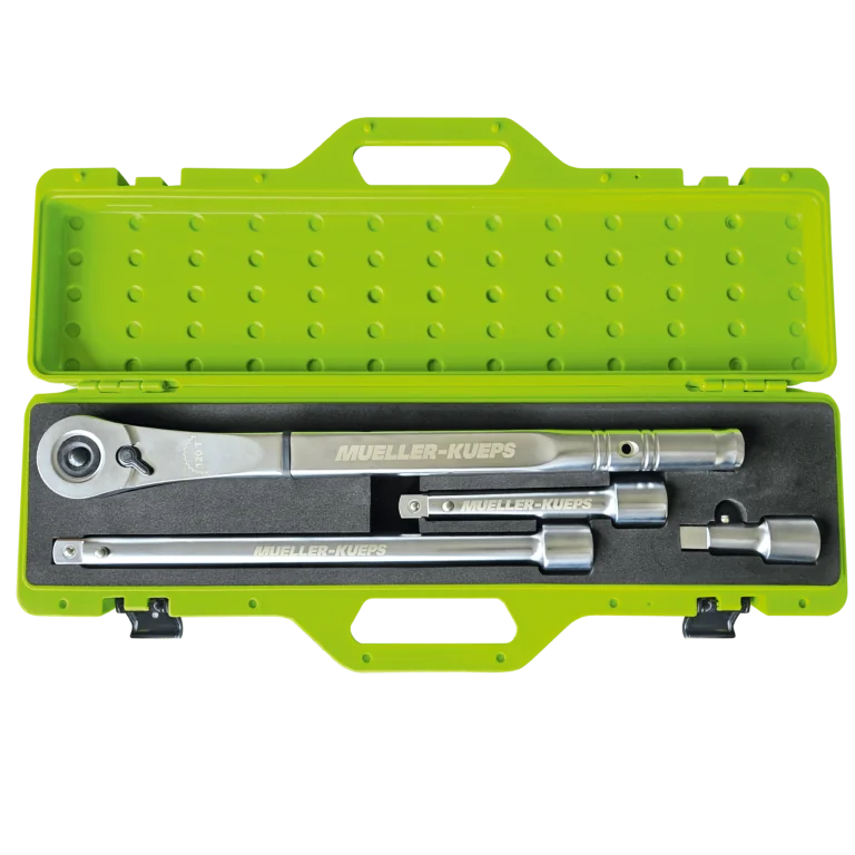 Mueller Kueps 3/4" Drive Reversible Ratchet & Locking Extension Bars Set (4 pieces)
