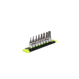 GRIPEDGE RPT Hex Driver Set — 8-Pc, 1/4″ Drive Short Metric