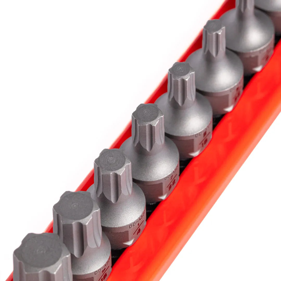 GRIPEDGE RPT Low-Profile SAE Hex Dual-Action Driver Bit Set — 10-Pc