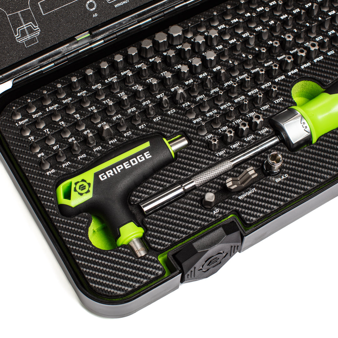 132-Pc RPT Multi-Bit Driver Set — Bi-Directional, High-Torque Bits