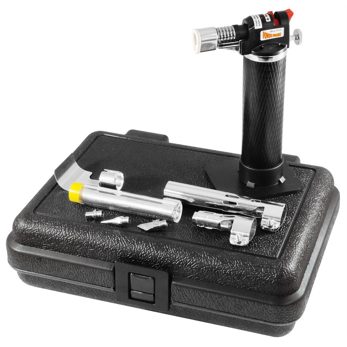 Power Probe PPMTKIT01 Micro Butane Torch Kit, 2,400°F, Accessories Case