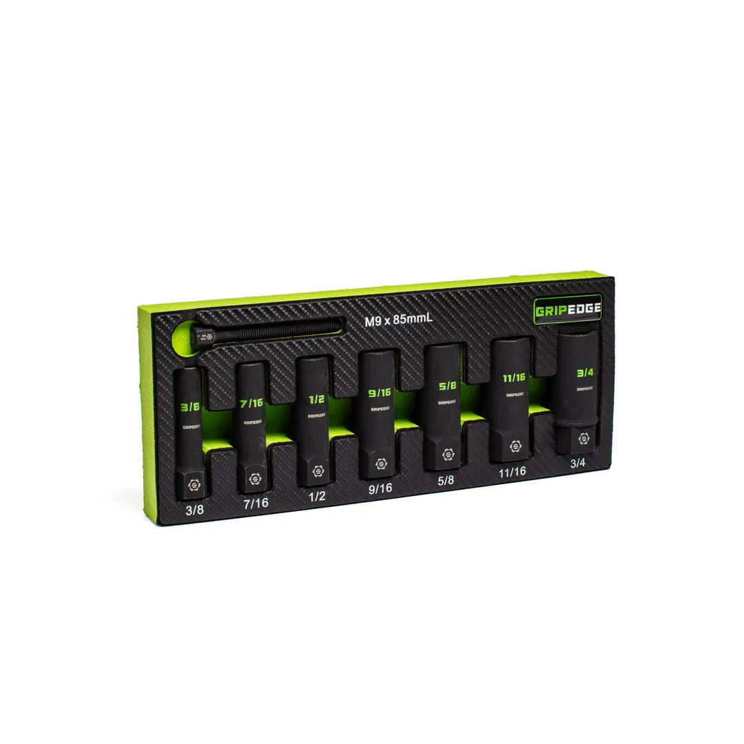 GRIPEDGE RPT Socket Extractor Set — 7-Pc, 3/8″ Drive SAE (Deep)