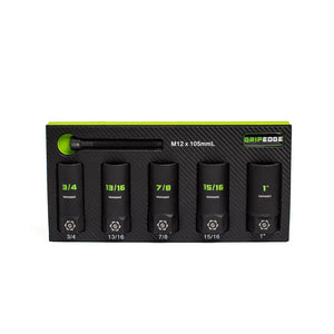 GRIPEDGE RPT Socket Extractor Set — 5-Pc, 1/2” Drive SAE (Deep)