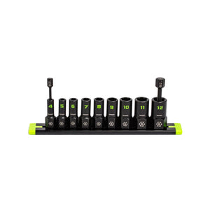 GRIPEDGE RPT Socket Extractor Set — 9-Pc, 1/4″ Drive Metric (XAM9S)