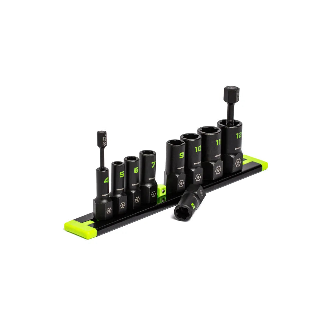 GRIPEDGE RPT Socket Extractor Set — 9-Pc, 1/4″ Drive Metric (XAM9S)