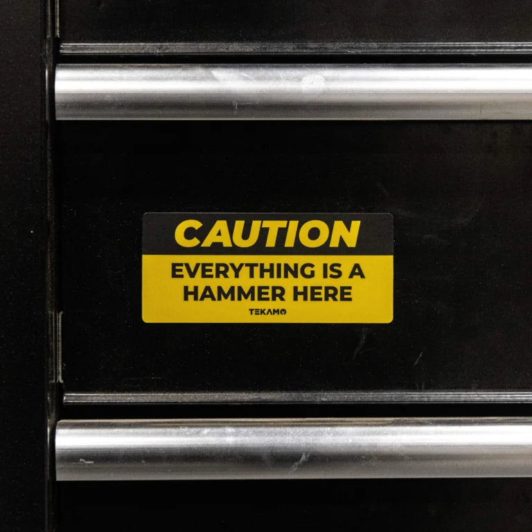 Tekamo HD Supporter Sticker Bundle #4 – Caution Everything Is A Hammer Here