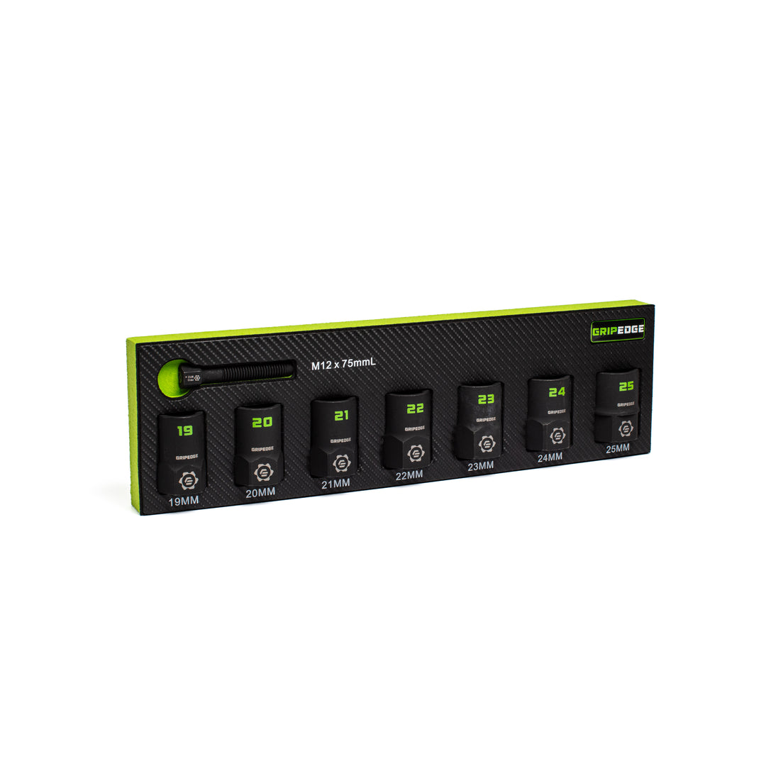 GRIPEDGE RPT Socket Extractor Set — 7-Pc, 1/2″ Drive Metric
