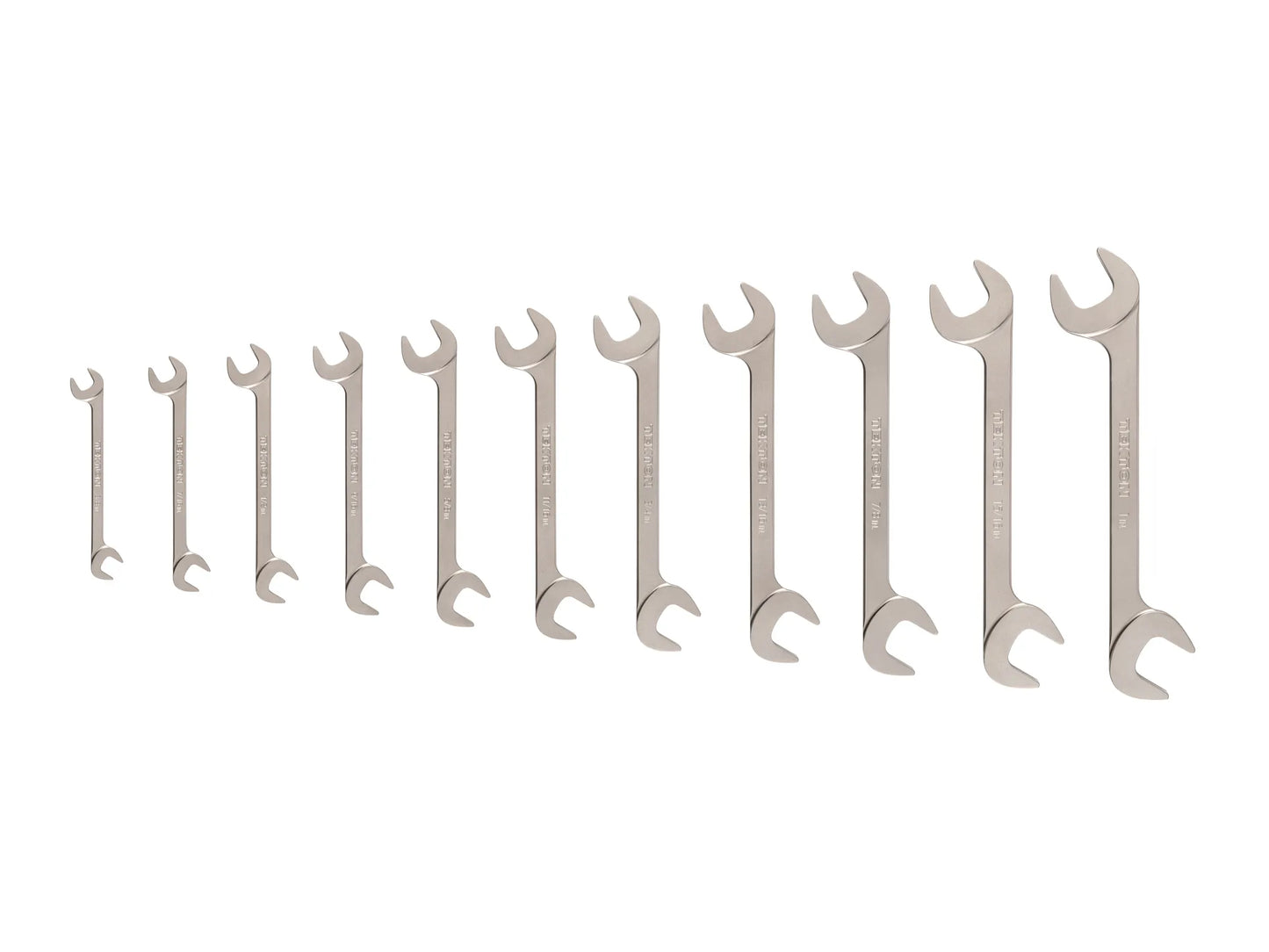 Tekton Angle Head Open End Wrench Set, 11-Piece (3/8-1 in)