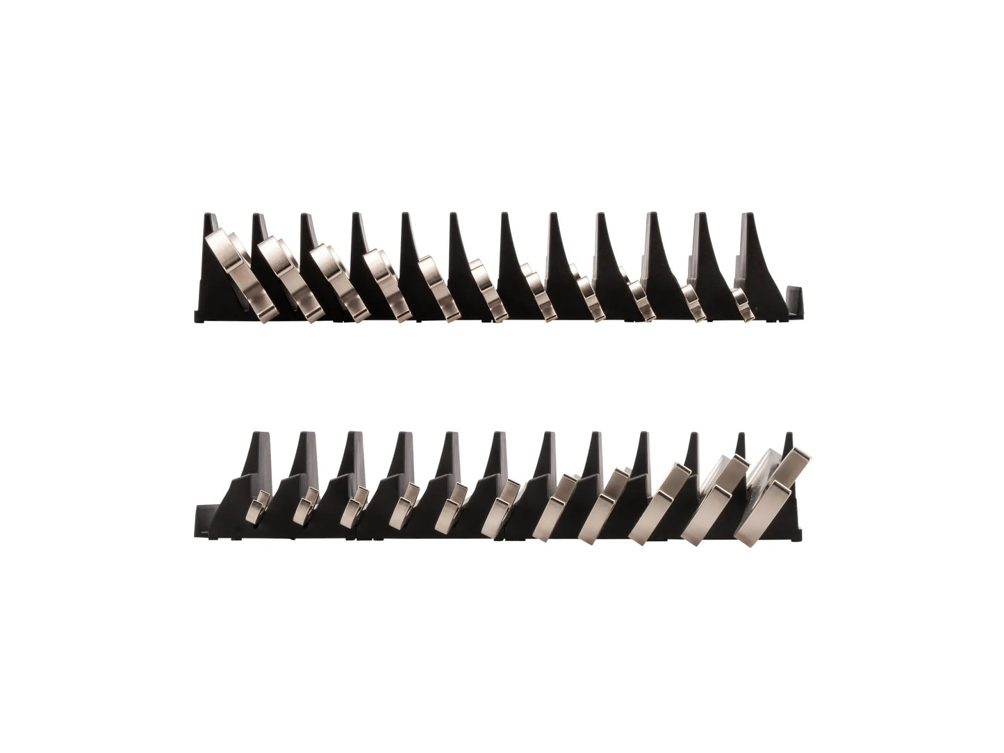 Tekton Angle Head Open End Wrench Set with Modular Organizers, 11-Piece (1/4-3/4 in)