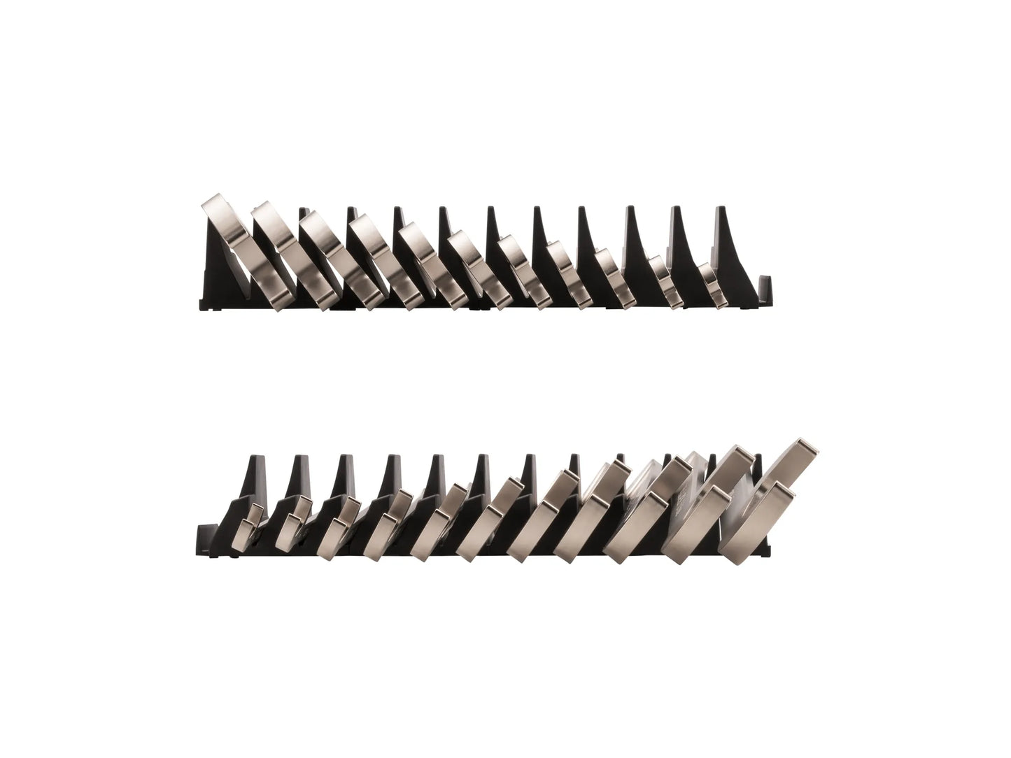 Tekton Angle Head Open End Wrench Set with Modular Organizers, 11-Piece (3/8-1 in)
