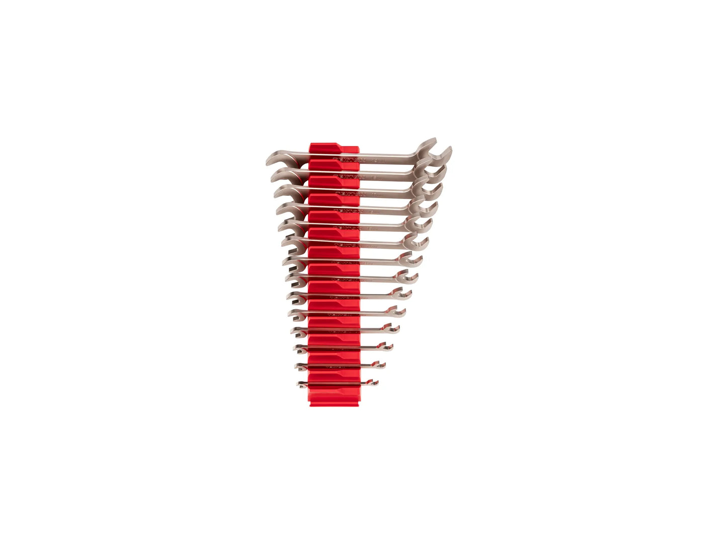 Tekton Angle Head Open End Wrench Set with Modular Organizers, 14-Piece (6-19 mm)