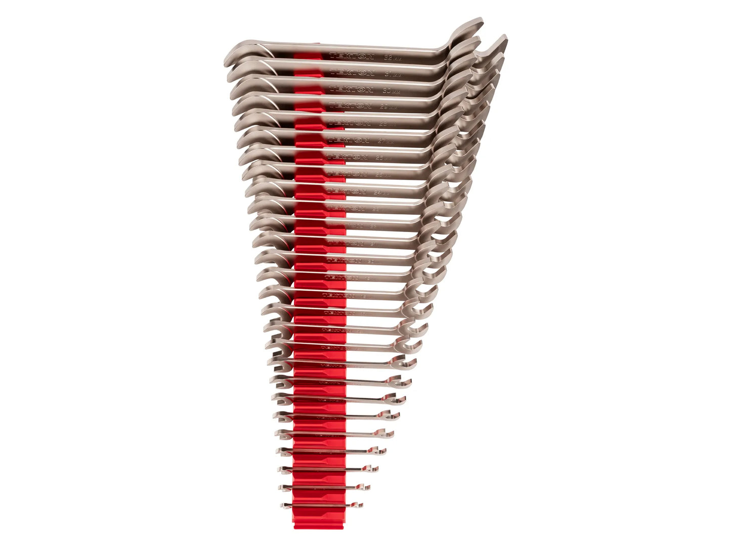 Tekton Angle Head Open End Wrench Set with Modular Organizers, 27-Piece (6-32 mm)