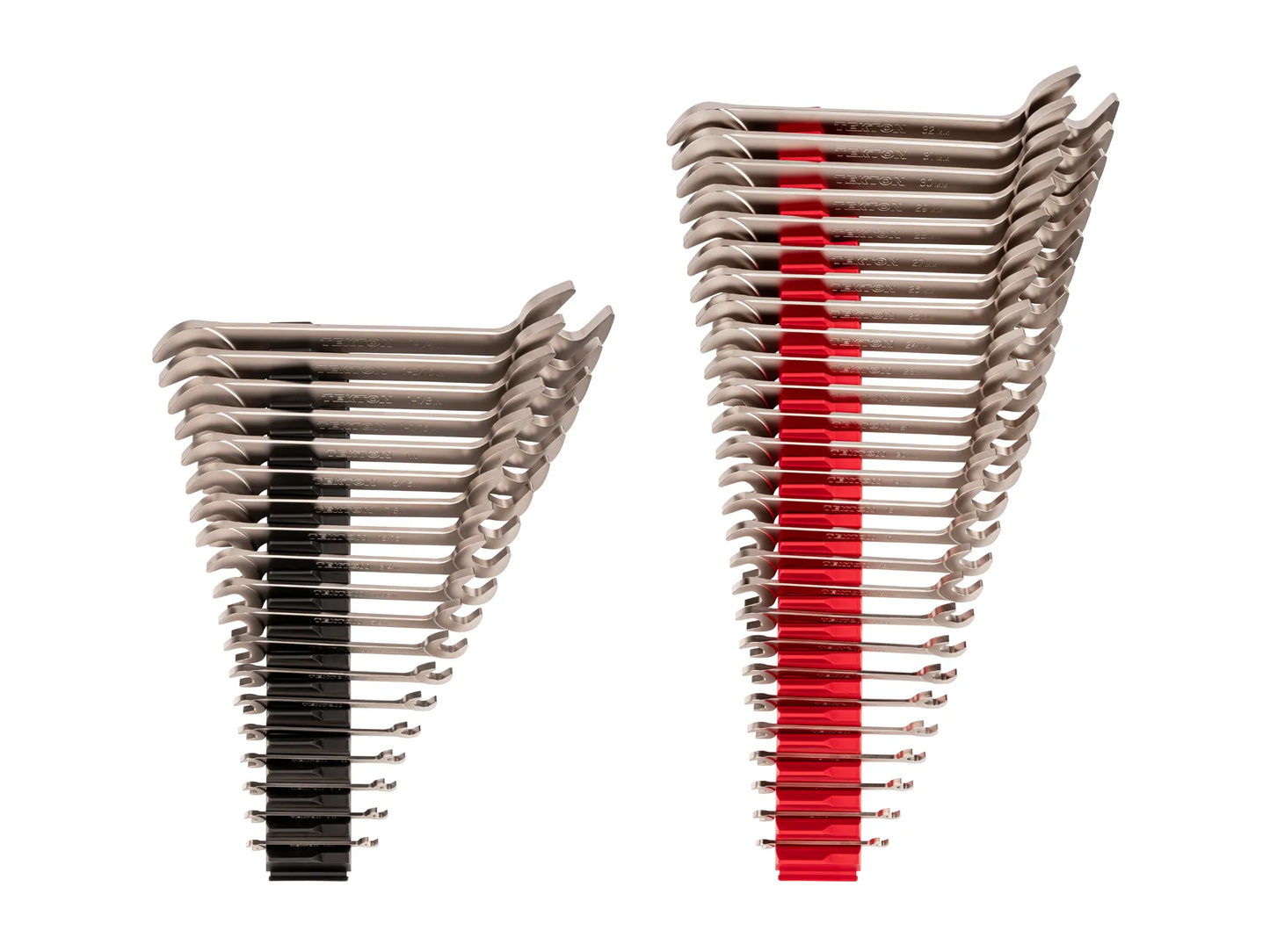 Tekton Angle Head Open End Wrench Set with Modular Organizers, 46-Piece (1/4 - 1-1/4 in, 6 - 32 mm)