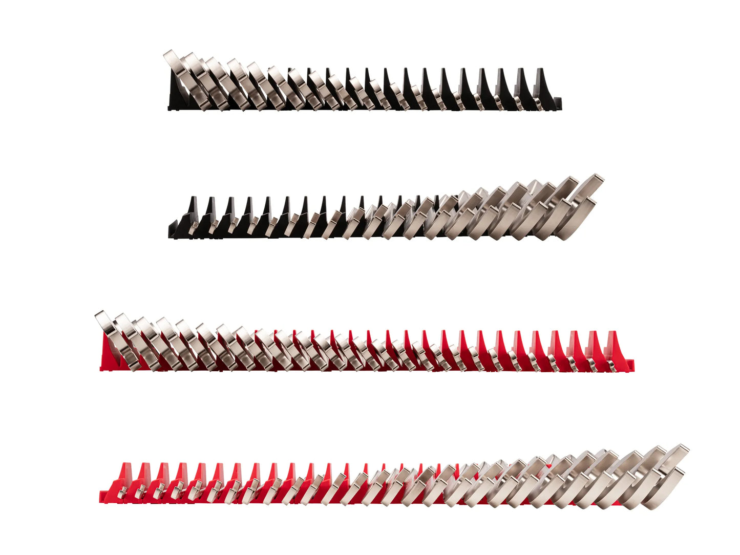 Tekton Angle Head Open End Wrench Set with Modular Organizers, 46-Piece (1/4 - 1-1/4 in, 6 - 32 mm)