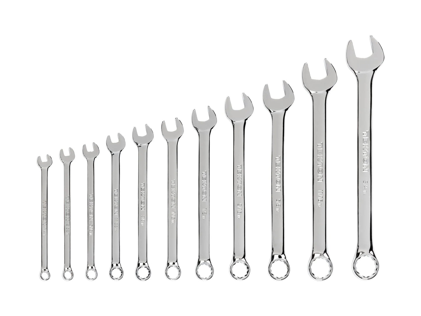 Tekton Combination Wrench Set, 11-Piece (1/4-3/4 in)