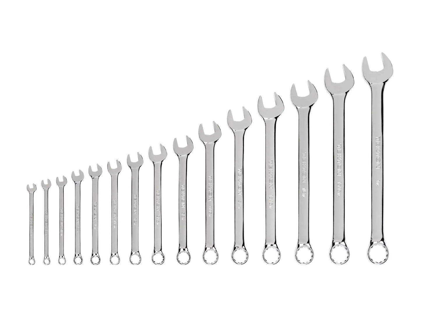 Tekton Combination Wrench Set, 15-Piece (1/4-1 in)