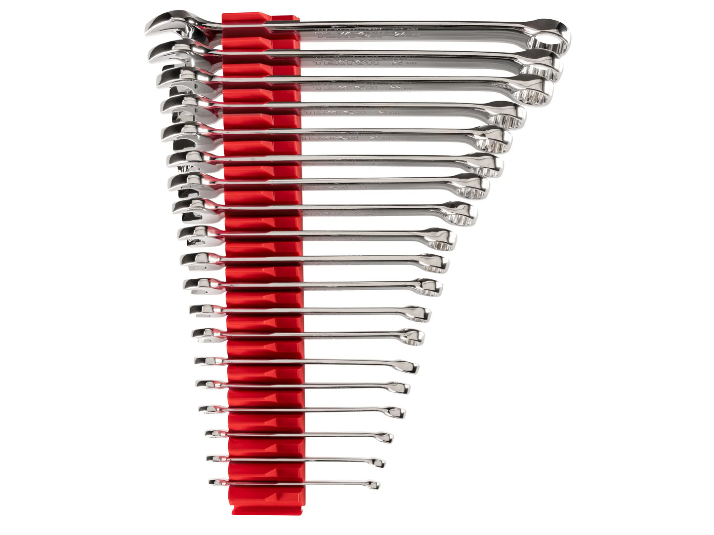 Tekton Combination Wrench Set with Modular Organizers, 19-Piece (6-24 mm)