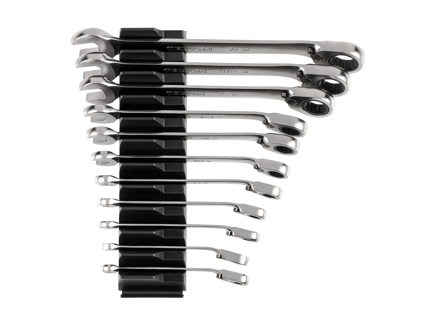 Tekton Reversible 12-Point Ratcheting Combination Wrench Set with Modular Organizers, 11-Piece (1/4-3/4 in)