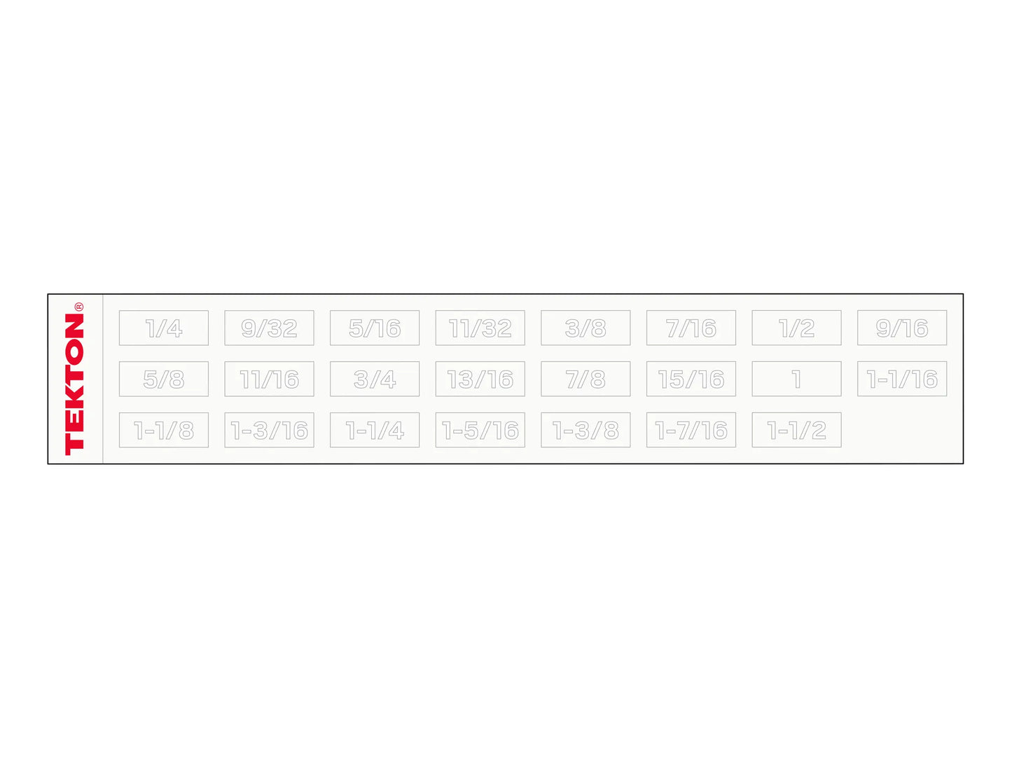 Tekton Angle Head Open End Wrench Set with Modular Organizers, 11-Piece (3/8-1 in)