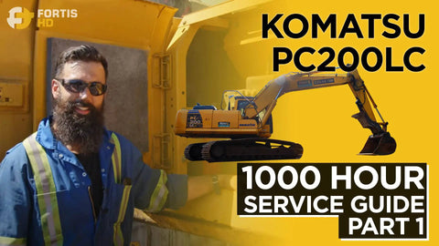 1,000 Hour Service Interval Guide for a Komatsu PC200LC Excavator – Part 1