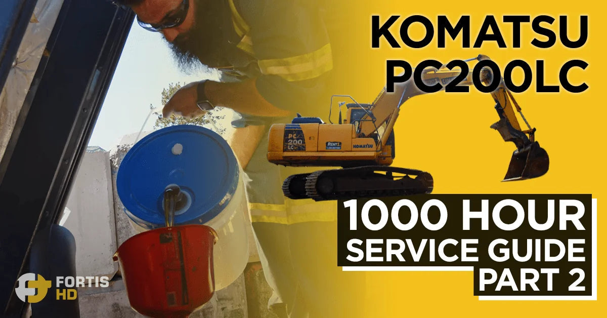 1,000 Hour Service Interval Guide for a Komatsu PC200LC Excavator – Part 2