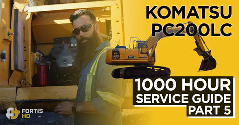 1,000 Hour Service Interval Guide for a Komatsu PC200LC Excavator – Part 5