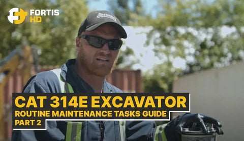 CAT 314E Engine Oil Change & Other Routine Maintenance Tasks – Part 2