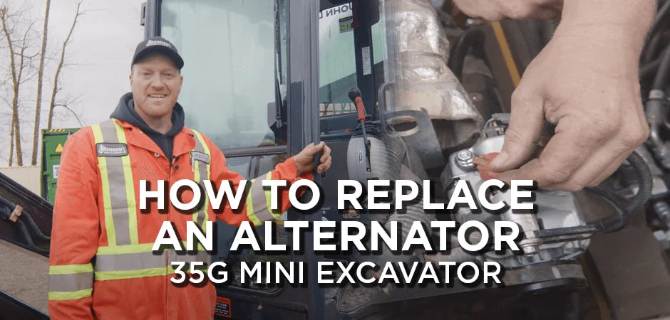 How To Replace the Alternator of a John Deere 35G Mini Excavator