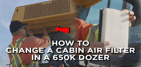How to Change a Cabin Air Filter in a 650K Dozer – NO TOOLS NEEDED!