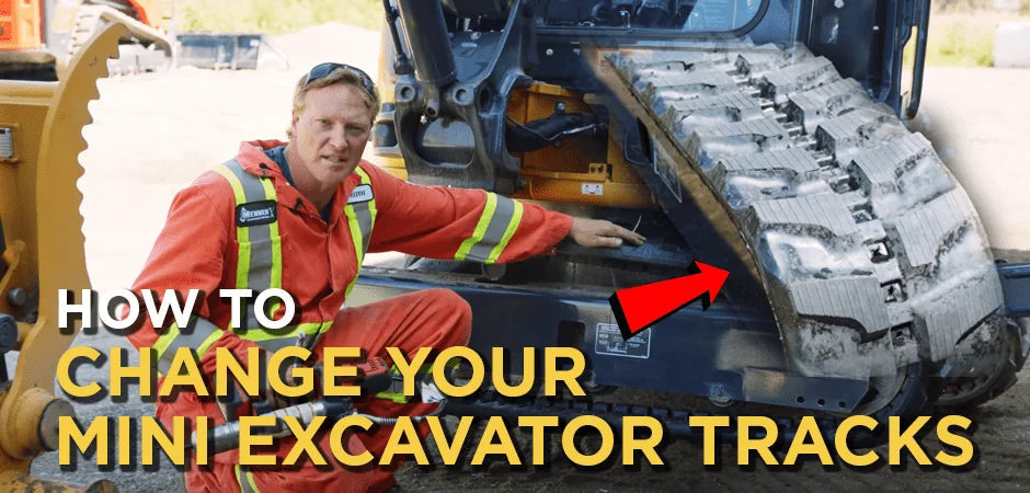 How To Quickly Change Rubber Tracks on a Mini Excavator Yourself