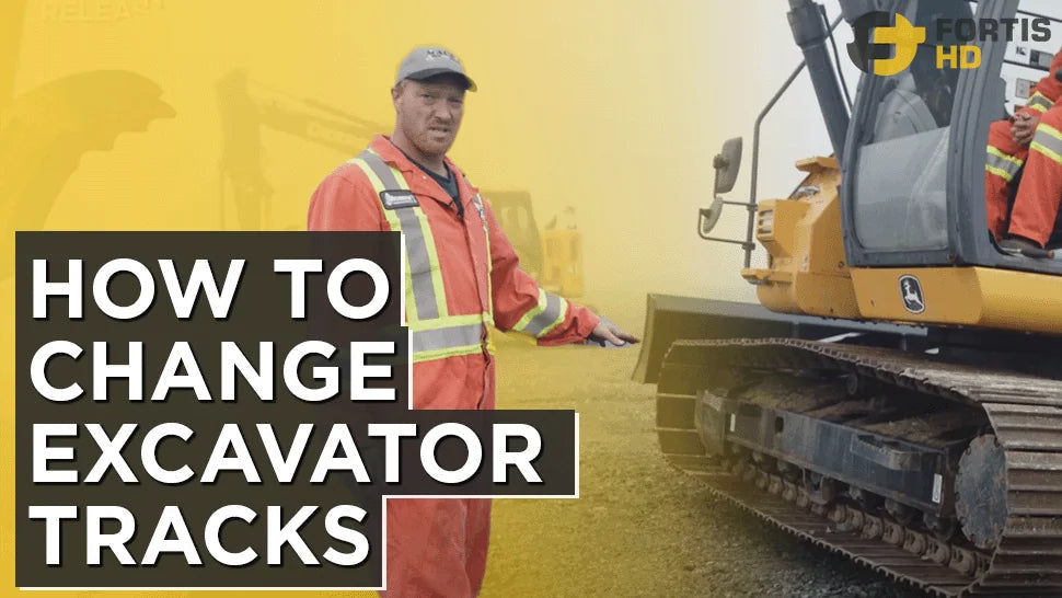 No Hydraulic Pin Press? No Problem! Learn to Change Excavator Tracks Yourself
