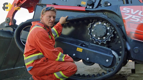 How to Put a Track Back on a Skid Steer