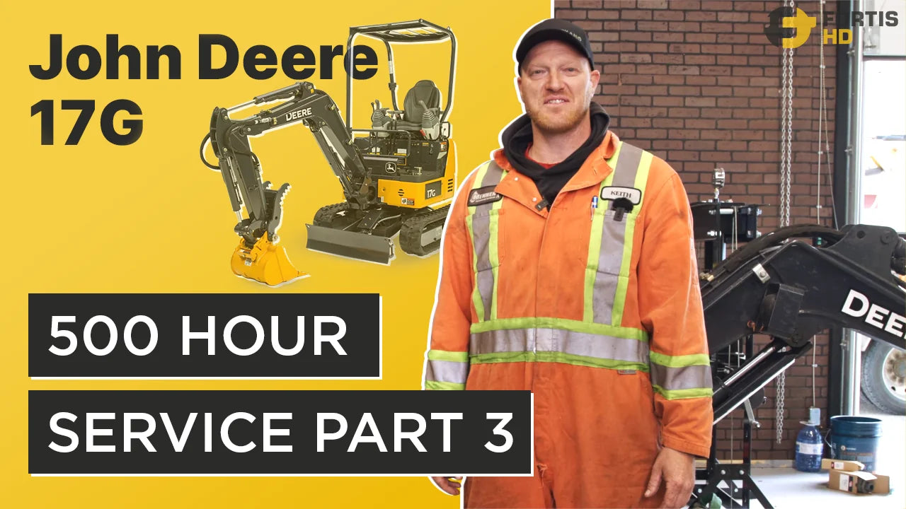 500 Hour Service Interval Guide for a John Deere 17G Excavator – Part 3