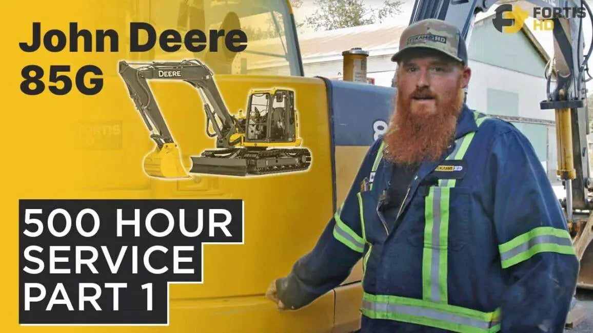500 Hour Service Interval Guide for a John Deere 85G Excavator – Part 1