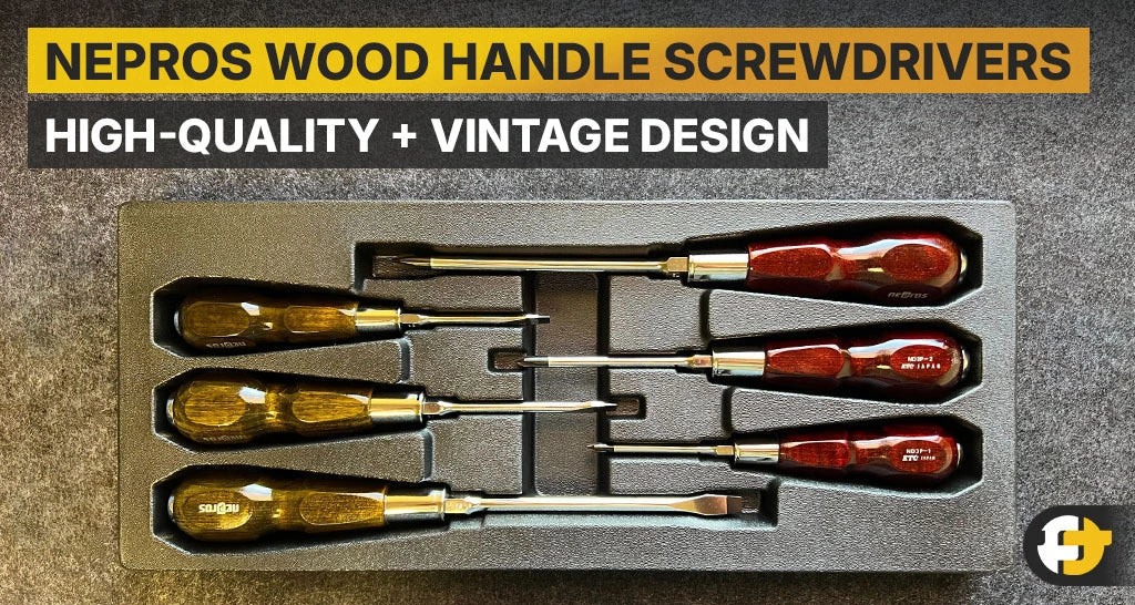 Nepros Wood Handle Screwdrives, High Quality Tools Wrapped in a Gorgeous Vintage Design