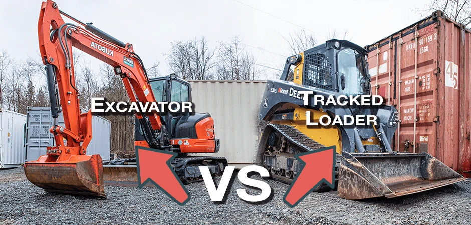 Excavator versus Tracked Loader