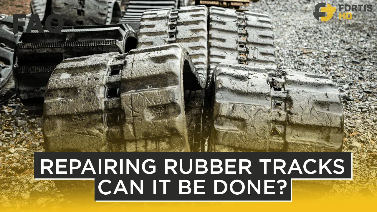 Repairing Rubber Tracks On Excavators and Skid Steers: Can It Be Done?
