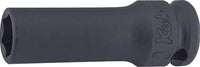 Ko-ken 3/8" Drive 6-point Thin Walled Semi Deep Impact Sockets Front view