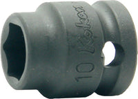 Ko-ken 3/8" Drive 6-point Thin Walled Short Impact Sockets Front View