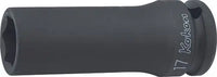 Ko-ken 1/2" Drive 6-point Standard Walled Deep Impact Sockets Front View