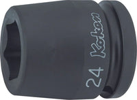 Ko-ken 3/4" Drive 6-point Standard Walled Regular Impact Sockets Front View