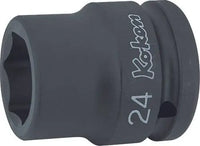 Ko-ken 3/4" Drive 6-point Thin Walled Regular Impact Sockets Front View